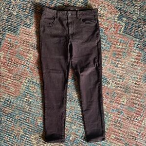 American Eagle 360 Next Level Stretch Dark Burgundy High Rise Jeggings